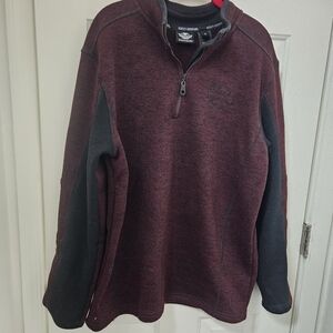 Harley Davidson Maroon mens pullover sweater